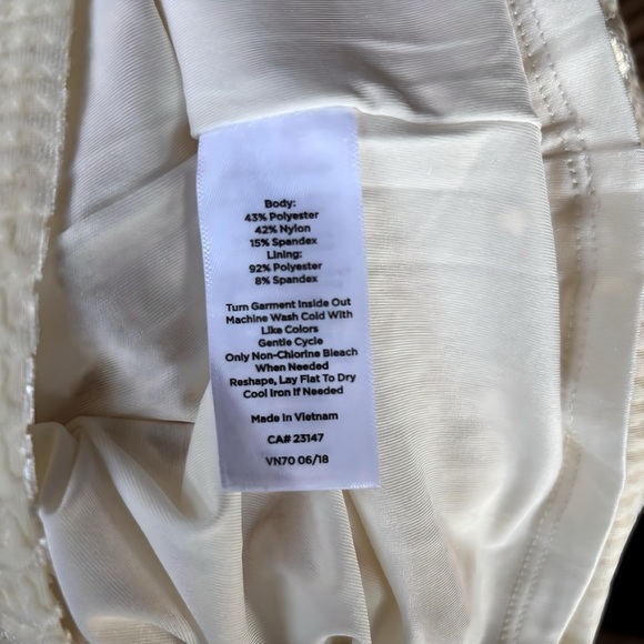 Talbots Cream Cowl Neck Blouse, Delicate Chenille with a Festive Shimmer, NWT - Picture 5 of 5